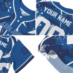 customized toronto blue jays splash swirl blue jersey best selling