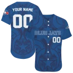 customized toronto blue jays star circle blue jersey best selling
