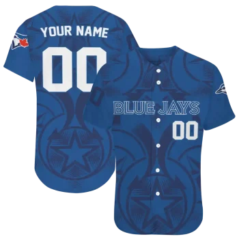 customized toronto blue jays star circle blue jersey best selling