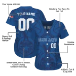 customized toronto blue jays star circle blue jersey best selling