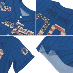 customized toronto blue jays vertical stripes blue jersey best selling