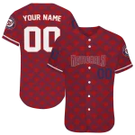 customized washington nationals chevron interlock red jersey best selling