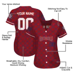 customized washington nationals chevron interlock red jersey best selling