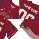 customized washington nationals chevron interlock red jersey best selling