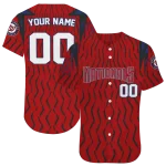 customized washington nationals chevron rhythm red jersey best selling