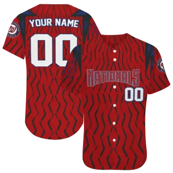 customized washington nationals chevron rhythm red jersey best selling