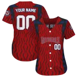 customized washington nationals chevron rhythm red jersey best selling