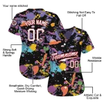 customized washington nationals paint splatter black jersey best selling