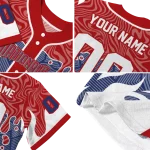 customized washington nationals pattern drip red white jersey best selling