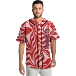customized washington nationals psychedelic curves red jersey best selling