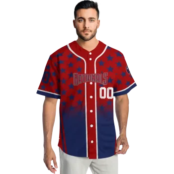customized washington nationals star burst blue jersey fashion forward