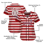customized washington nationals stripe layers red white jersey best selling