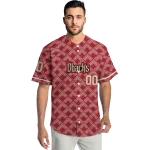 personalized arizona diamondbacks chevron interlock red jersey best selling