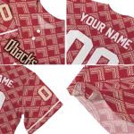 personalized arizona diamondbacks chevron interlock red jersey best selling