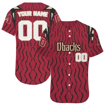 personalized arizona diamondbacks chevron rhythm red jersey best selling