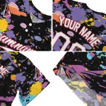 personalized arizona diamondbacks paint splatter black jersey best selling