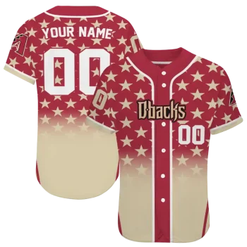 personalized arizona diamondbacks star burst sand jersey best selling