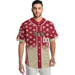 personalized arizona diamondbacks star burst sand jersey best selling
