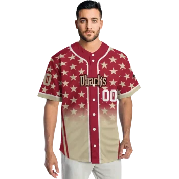personalized arizona diamondbacks star burst sand jersey fashion forward