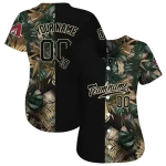 personalized arizona diamondbacks tropical foliage black jersey best selling