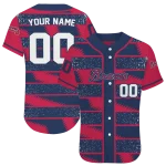 personalized atlanta braves edgy stripes navy jersey best selling