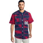 personalized atlanta braves edgy stripes navy jersey best selling