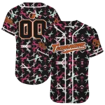 personalized baltimore orioles abstract x black jersey best selling