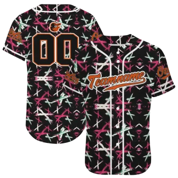 personalized baltimore orioles abstract x black jersey best selling