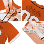 personalized baltimore orioles arrow fade orange white jersey best selling