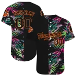 personalized baltimore orioles palm leaf black jersey best selling
