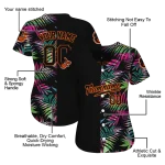 personalized baltimore orioles palm leaf black jersey best selling