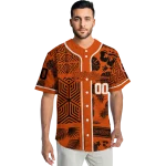 personalized baltimore orioles pineapple palm geo orange jersey best selling