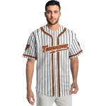 personalized baltimore orioles pinstripe lines white jersey best selling
