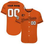 personalized baltimore orioles plain classic orange jersey best selling