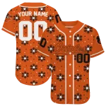 personalized baltimore orioles snowflake festive orange jersey best selling