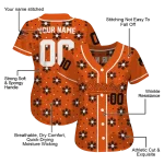 personalized baltimore orioles snowflake festive orange jersey best selling
