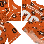 personalized baltimore orioles snowflake festive orange jersey best selling