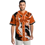 personalized baltimore orioles splash swirl orange jersey best selling