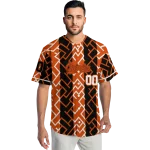 personalized baltimore orioles squares grid orange jersey best selling