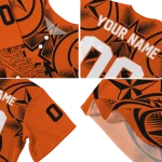 personalized baltimore orioles star circle orange jersey best selling