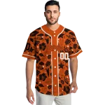 personalized baltimore orioles tropical hibiscus seashells orange jersey best selling