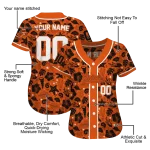 personalized baltimore orioles tropical hibiscus seashells orange jersey best selling
