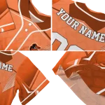 personalized baltimore orioles wavy flow orange jersey best selling