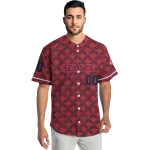 personalized boston red sox chevron interlock red jersey best selling