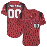 personalized boston red sox chevron rhythm red jersey best selling