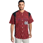 personalized boston red sox chevron rhythm red jersey best selling