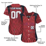 personalized boston red sox chevron rhythm red jersey best selling
