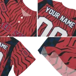 personalized boston red sox chevron rhythm red jersey best selling