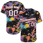 personalized boston red sox paint splatter black jersey best selling