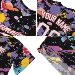 personalized boston red sox paint splatter black jersey best selling